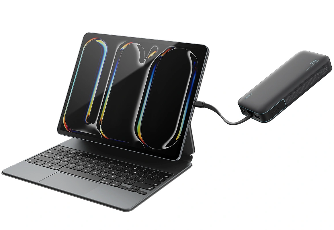 Cuktech LPB200N külső akkumulátor, 20000mAh, 40W, QC + PD, 1 x USB-A - 2 x USB-C, Fekete
