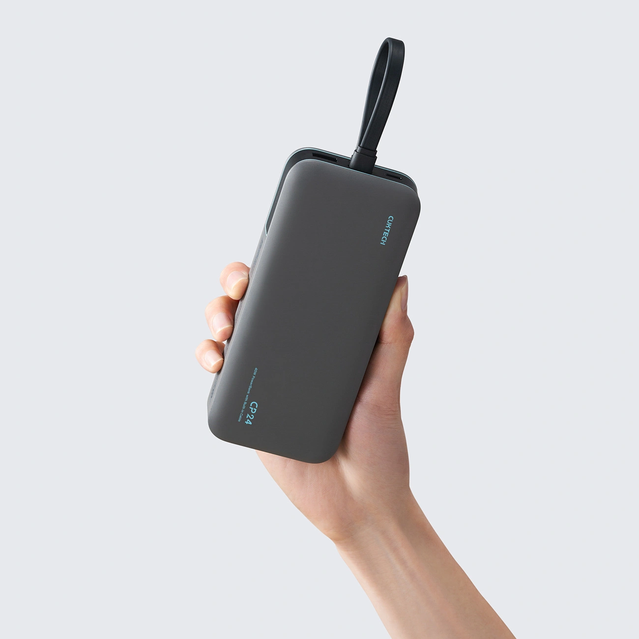 Cuktech LPB200N külső akkumulátor, 20000mAh, 40W, QC + PD, 1 x USB-A - 2 x USB-C, Fekete