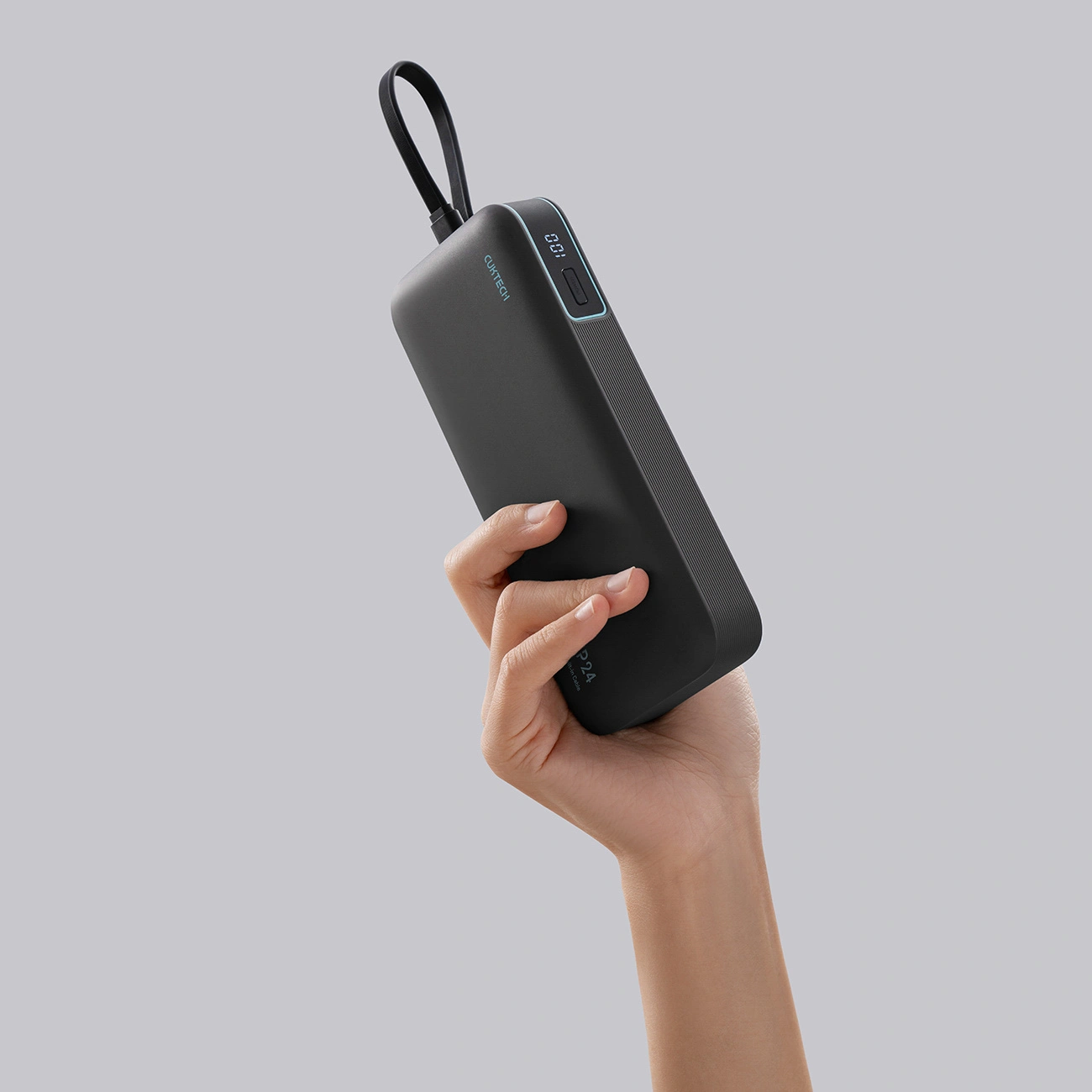 Cuktech LPB200N külső akkumulátor, 20000mAh, 40W, QC + PD, 1 x USB-A - 2 x USB-C, Fekete