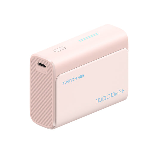 Cuktech CP13 külső akkumulátor, 10000mAh, 30W, QC + PD, 1 x USB-A - 1 x USB-C, Rózsaszín CUK0PB100DPK