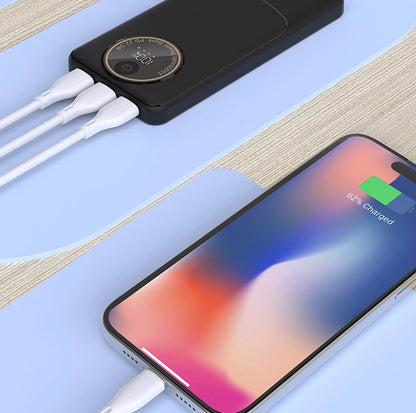 Külső akkumulátor Dudao K12Pro, 20000mAh, 22.5W, QC + PD, 1 x USB-C - 2 x USB-A, Fekete