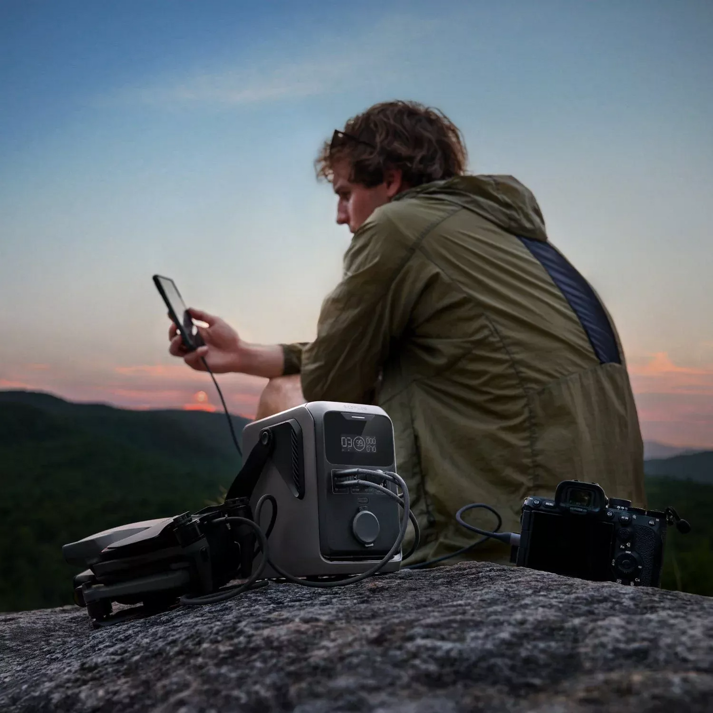 EcoFlow Trail 200 External Battery, 60000mAh, 220W, PD, 2 x USB-A - 2 x USB-C, Black EF-TRAIL200-N