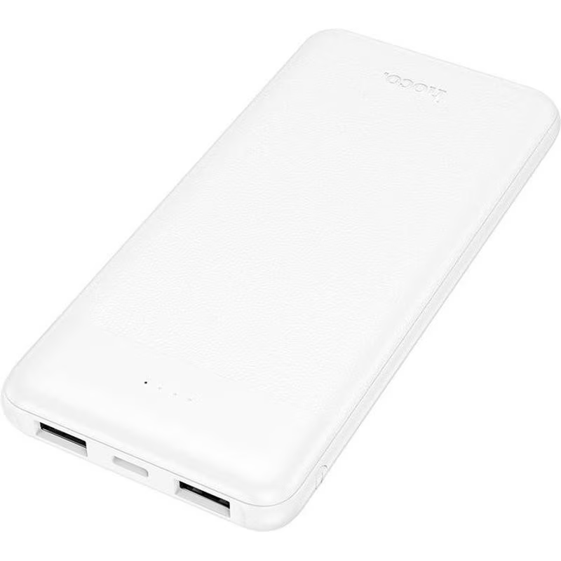 HOCO J153 Stability külső akkumulátor, 10000mAh, 10W, 2 x USB-A, Fehér