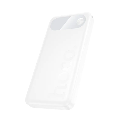 HOCO J154 külső akkumulátor, 10000mAh, 22,5W, QC + PD, 1 x USB-C - 2 x USB-A, Fehér