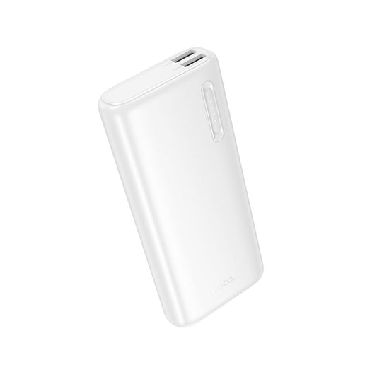 HOCO J158A Külső Akkumulátor, 10000mAh, 10W, 2 x USB-A, Fehér