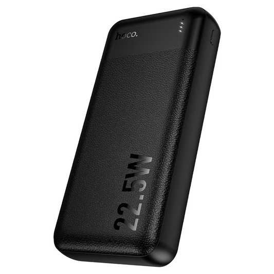 HOCO J159A Essence külső akkumulátor, 20000 mAh, 22,5 W, QC + PD, 1 x USB-C – 2 x USB-A, fekete