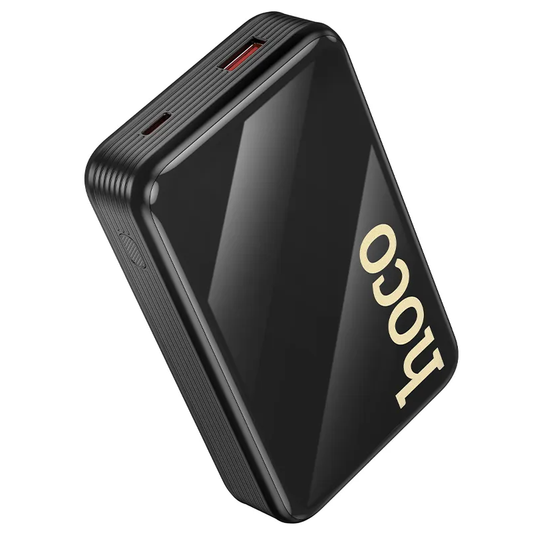 HOCO Q37A külső akkumulátor, 20000mAh, 22,5W, QC + PD, 1 x Lightning - 1 x USB-A - 2 x USB-C, Fekete