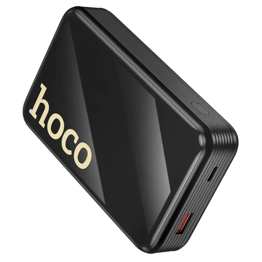 HOCO Q37A külső akkumulátor, 20000mAh, 22,5W, QC + PD, 1 x Lightning - 1 x USB-A - 2 x USB-C, Fekete