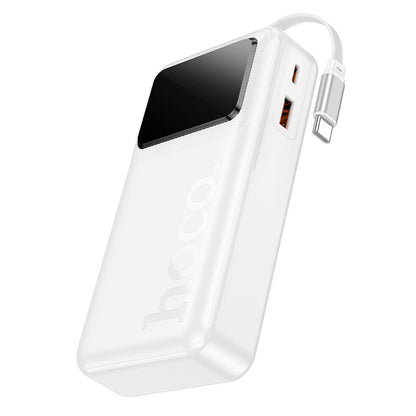 HOCO Q41 External Battery, 20000mAh, 22.5W, QC + PD, 1 x USB-A - 2 x USB-C, White