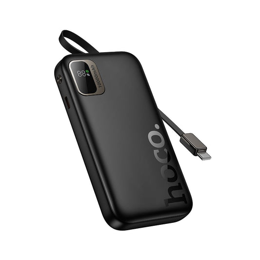 HOCO Q51 külső akkumulátor, 10000mAh, 20W, PD, 2 x USB-C, Fekete