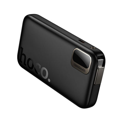 HOCO Q51 külső akkumulátor, 10000mAh, 20W, PD, 2 x USB-C, Fekete