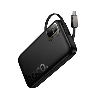 HOCO Q51 külső akkumulátor, 10000mAh, 20W, PD, 2 x USB-C, Fekete