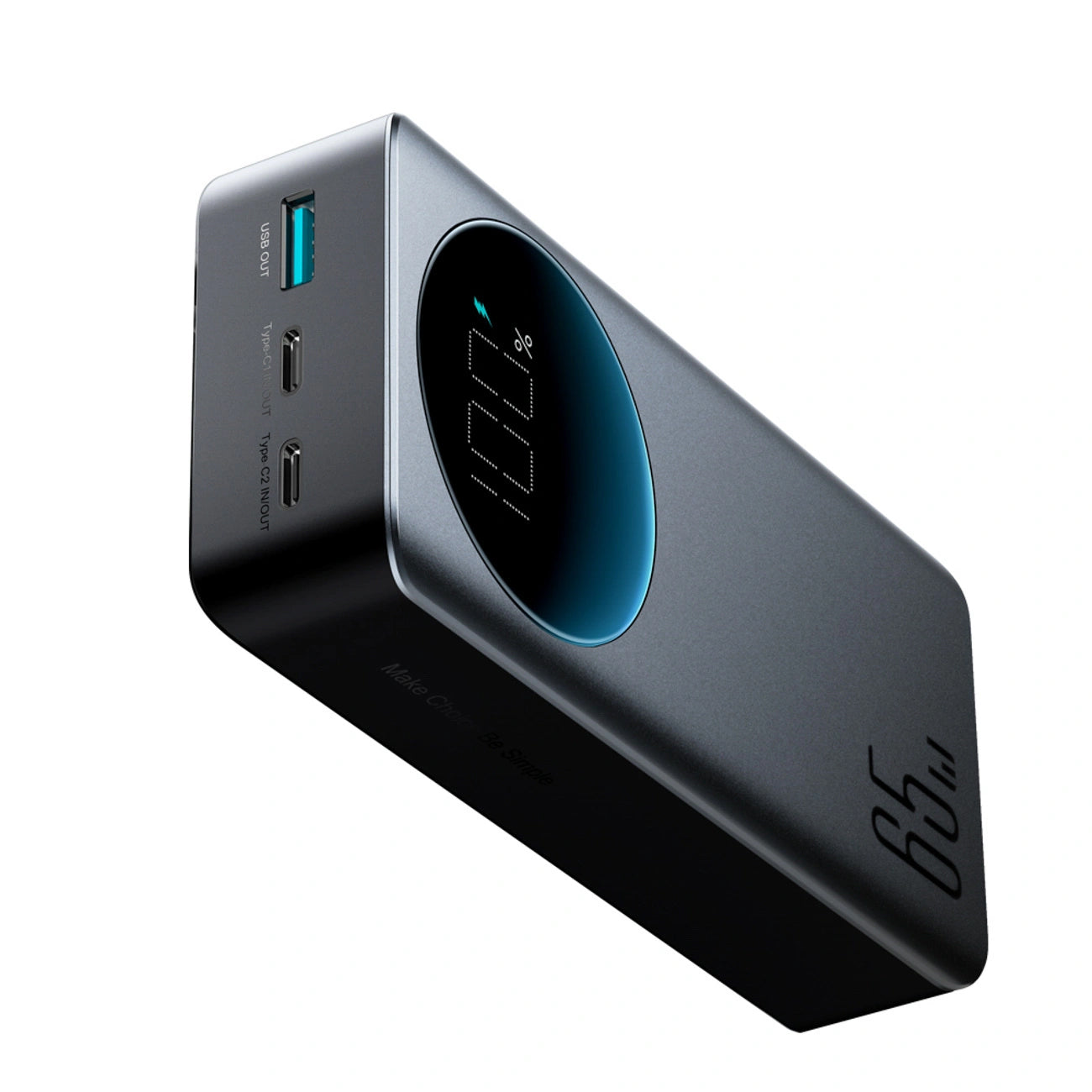 Joyroom JR-PBF05 Pro külső akkumulátor, 30000mAh, 65W, QC + PD, 1 x USB-A - 2 x USB-C, Fekete