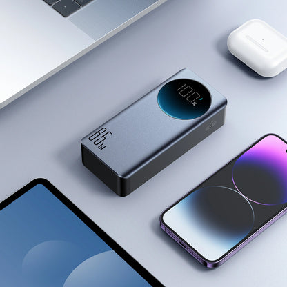Joyroom JR-PBF05 Pro külső akkumulátor, 30000mAh, 65W, QC + PD, 1 x USB-A - 2 x USB-C, Fekete