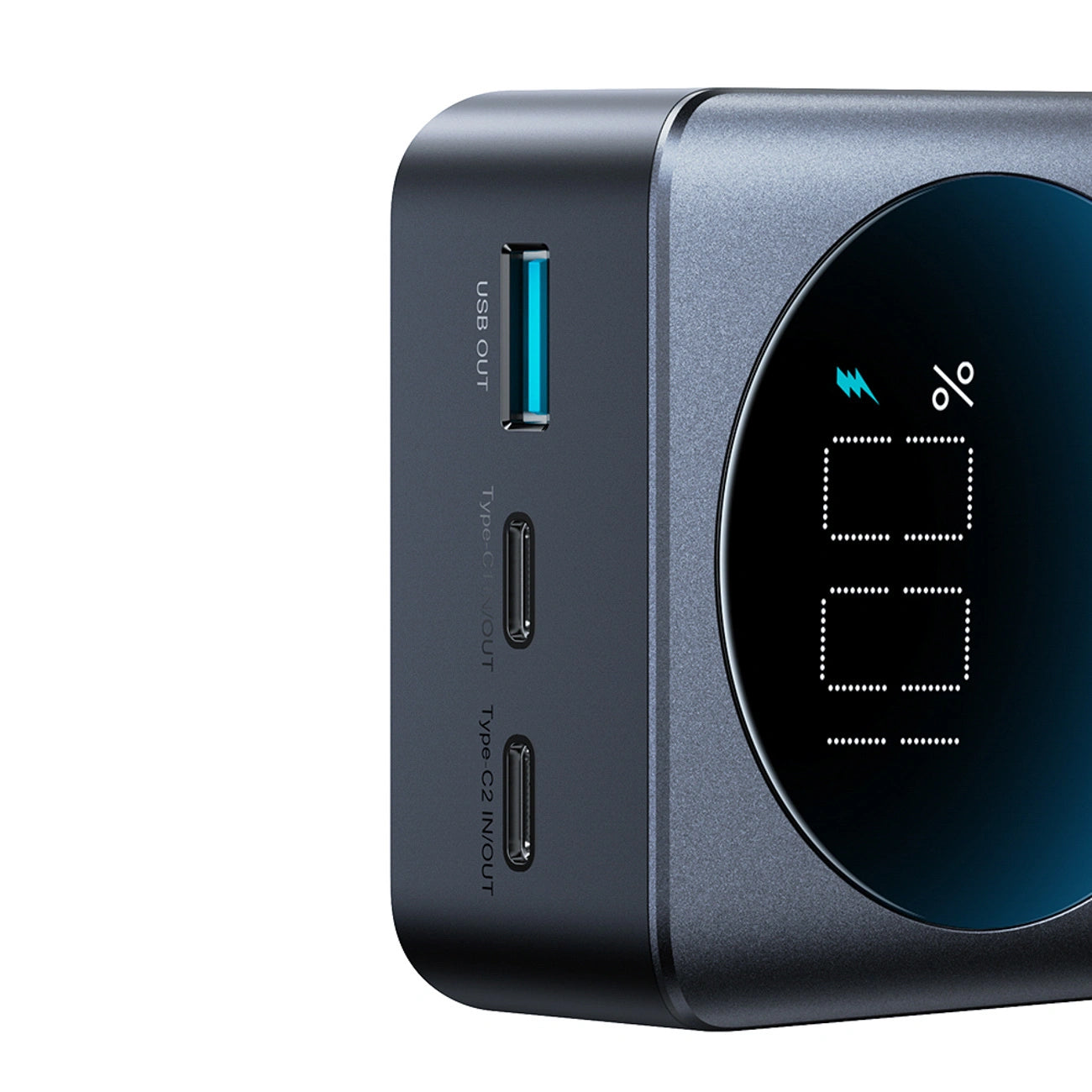 Joyroom JR-PBF05 Pro külső akkumulátor, 30000mAh, 65W, QC + PD, 1 x USB-A - 2 x USB-C, Fekete