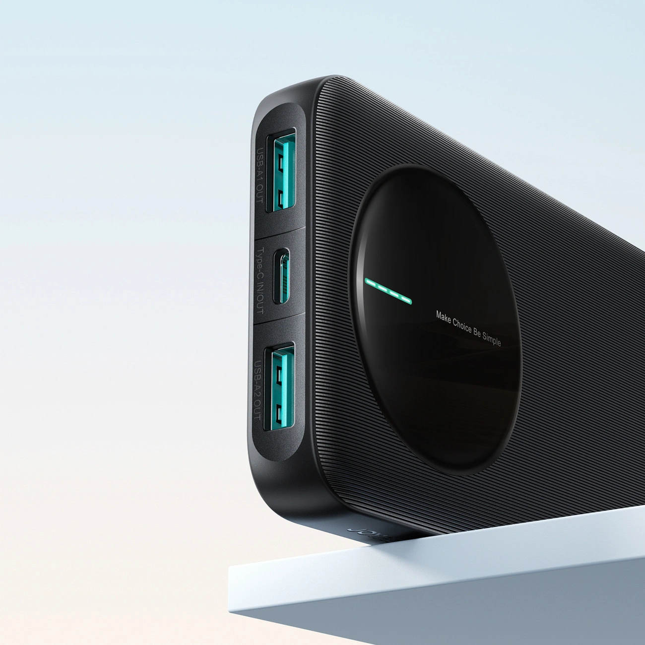 Joyroom JR-PBF12 Pro külső akkumulátor, 10000mAh, 22,5W, QC + PD, 1 x USB-C - 2 x USB-A, Fekete
