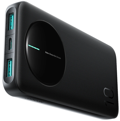 Joyroom JR-PBF12 Pro külső akkumulátor, 10000mAh, 22,5W, QC + PD, 1 x USB-C - 2 x USB-A, Fekete