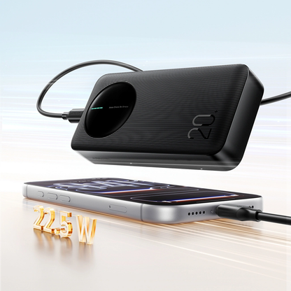 Joyroom JR-PBF14 Pro külső akkumulátor, 20000mAh, 22.5W, QC + PD, 1 x USB-C - 2 x USB-A, Fekete