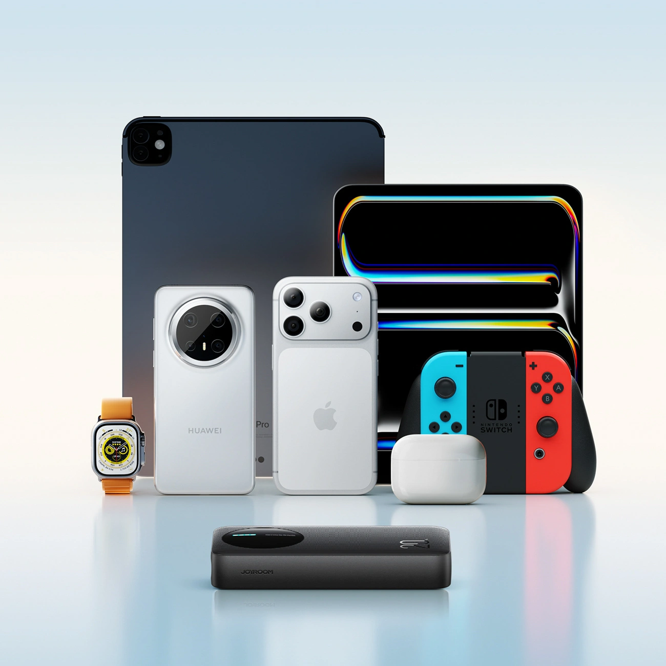 Joyroom JR-PBF14 Pro külső akkumulátor, 20000mAh, 22.5W, QC + PD, 1 x USB-C - 2 x USB-A, Fekete