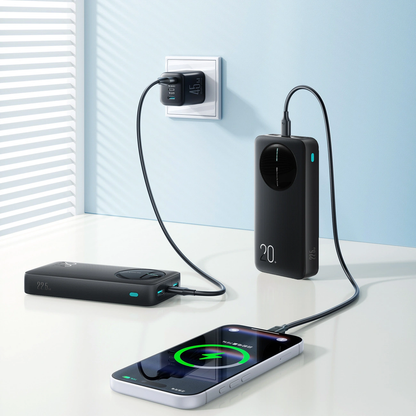 Joyroom JR-PBF14 Pro külső akkumulátor, 20000mAh, 22.5W, QC + PD, 1 x USB-C - 2 x USB-A, Fekete