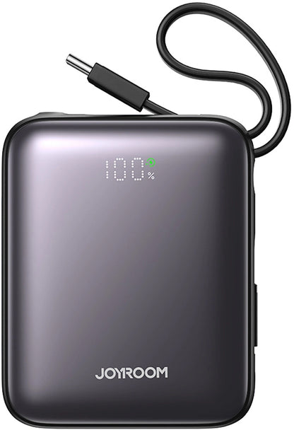 Joyroom JR-PBF27 külső akkumulátor, 10000mAh, 22.5W, QC + PD, 1 x Lightning - 2 x USB-C, Fekete