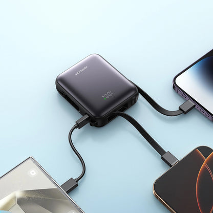 Joyroom JR-PBF27 külső akkumulátor, 10000mAh, 22.5W, QC + PD, 1 x Lightning - 2 x USB-C, Fekete