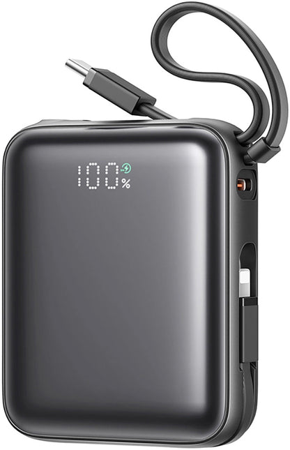 Joyroom JR-PBF27 külső akkumulátor, 10000mAh, 22.5W, PD, 1 x Lightning - 2 x USB-C, Fekete
