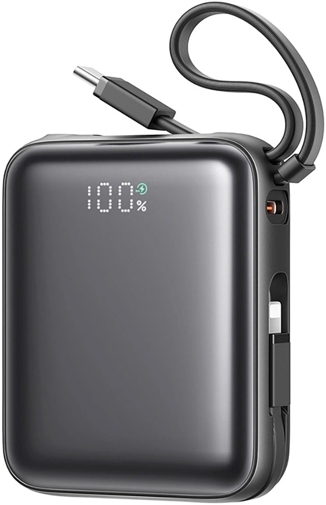 Joyroom JR-PBF27 külső akkumulátor, 10000mAh, 22.5W, QC + PD, 1 x Lightning - 2 x USB-C, Fekete