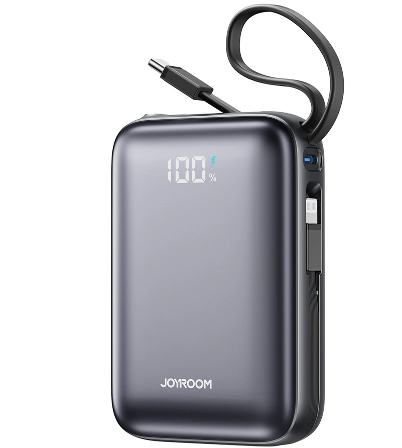 Joyroom JR-PBF29 külső akkumulátor, 20000mAh, 22.5W, QC + PD, 1 x Lightning - 2 x USB-C, Fekete