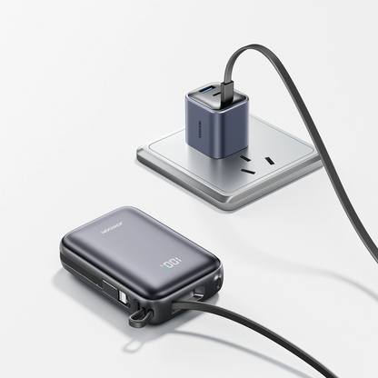 Joyroom JR-PBF29 külső akkumulátor, 20000mAh, 22.5W, QC + PD, 1 x Lightning - 2 x USB-C, Fekete