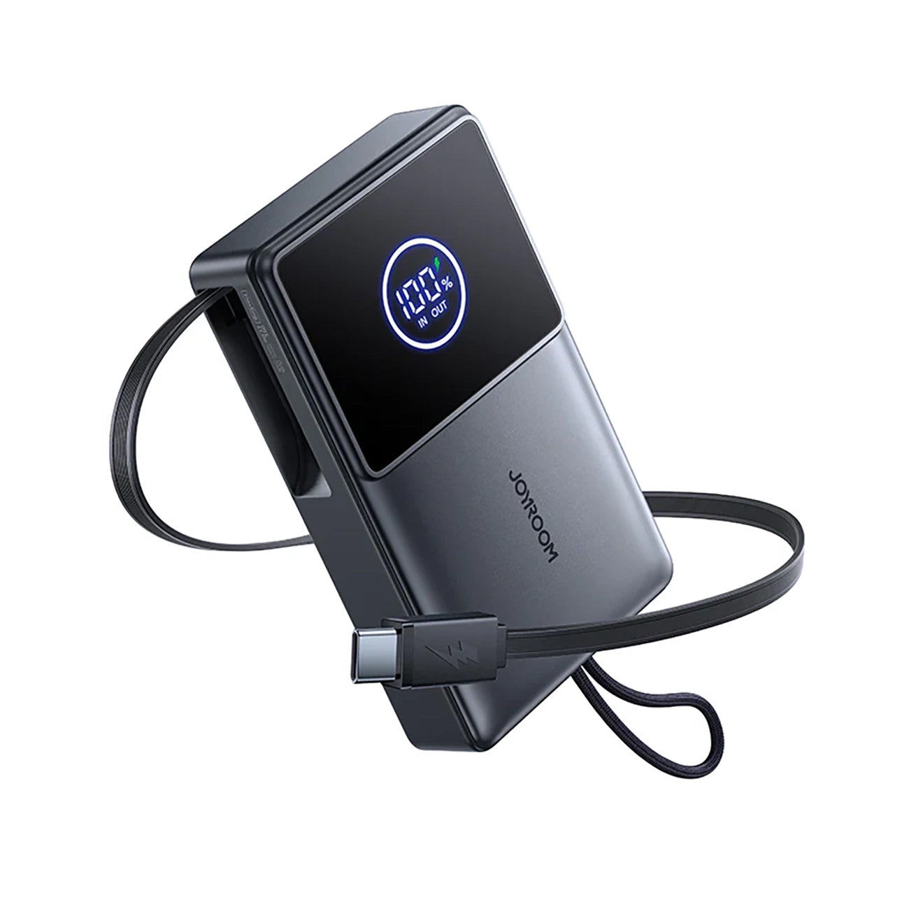 Joyroom JR-PR1 külső akkumulátor, 10000mAh, 22.5W, PD, 2 x USB-C, Szürke