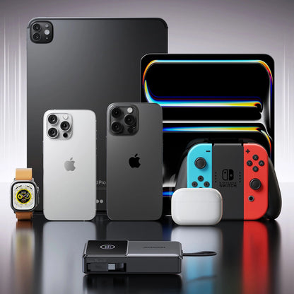 Joyroom JR-PR1 külső akkumulátor, 10000mAh, 22.5W, PD, 2 x USB-C, Szürke
