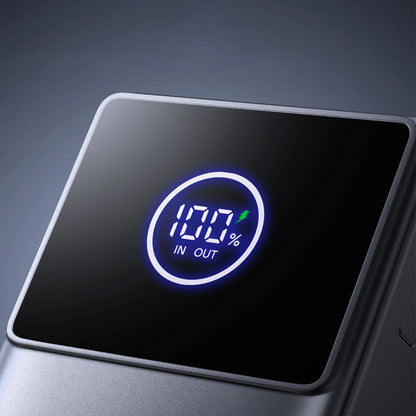 Joyroom JR-PR1 külső akkumulátor, 10000mAh, 22.5W, PD, 2 x USB-C, Szürke