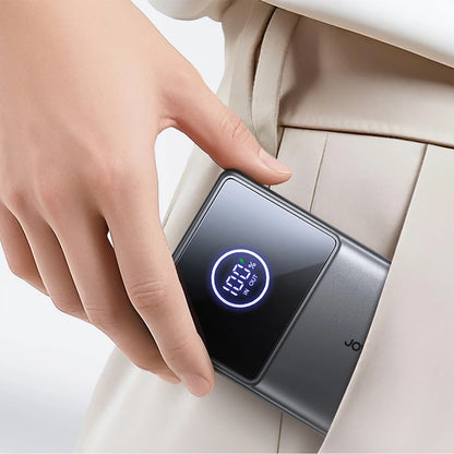 Joyroom JR-PR1 külső akkumulátor, 10000mAh, 22.5W, PD, 2 x USB-C, Szürke