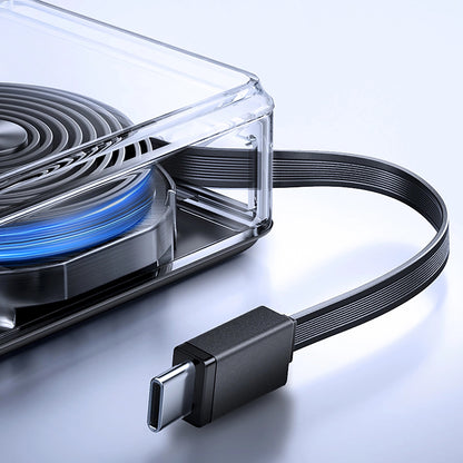 Joyroom JR-PR1 külső akkumulátor, 10000mAh, 22.5W, PD, 2 x USB-C, Szürke