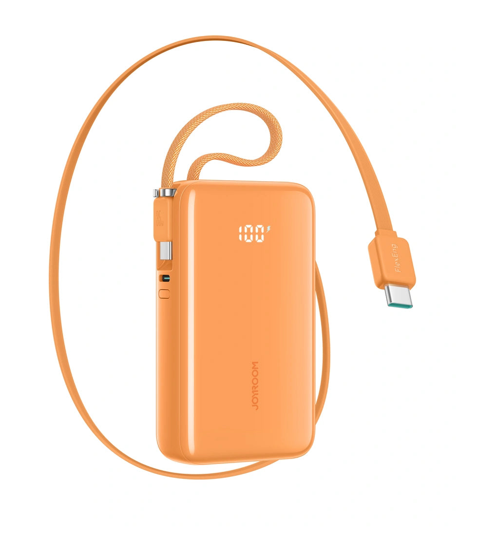 Joyroom JR-PR2 külső akkumulátor, 10000mAh, 35W, PD, 3 x USB-C, Narancssárga