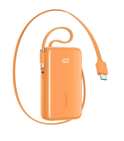 Joyroom JR-PR2 külső akkumulátor, 10000mAh, 35W, PD, 3 x USB-C, Narancssárga
