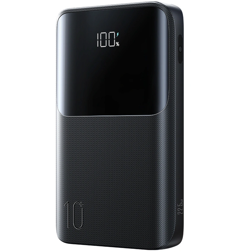 Joyroom JR-QP191 külső akkumulátor, 10000mAh, 22.5W, QC + PD, 1 x USB-A - 2 x USB-C, Fekete