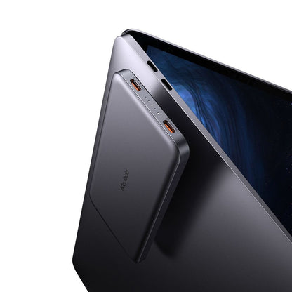 McDodo MC-3781 Meta vezeték nélküli külső akkumulátor, 10000mAh, 20W, PD + FQI, 1 x QI - 2 x USB-C, Fekete