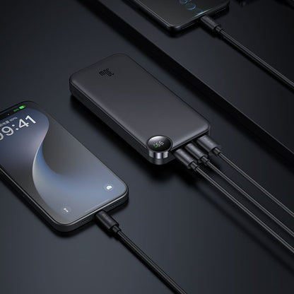 McDodo MC-3850 Display külső akkumulátor, 10000mAh, 30W, QC + PD, 1 x USB-A - 2 x USB-C, fekete