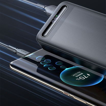 Külső akkumulátor McDodo MC-3891 Star, 20000mAh, 22.5W, QC + PD, 2 x USB-A - 1 x USB-C, Fekete
