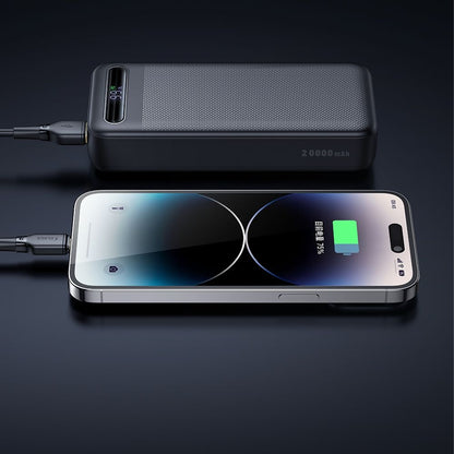 Külső akkumulátor McDodo MC-3891 Star, 20000mAh, 22.5W, QC + PD, 2 x USB-A - 1 x USB-C, Fekete