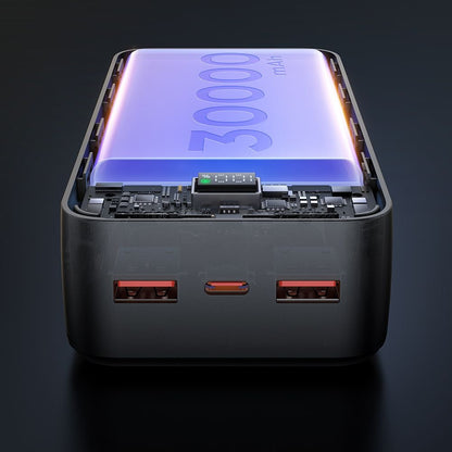 Külső akkumulátor McDodo MC-4240, 30000mAh, 22.5W, QC + PD, 2 x USB-A - 1 x USB-C, Fekete