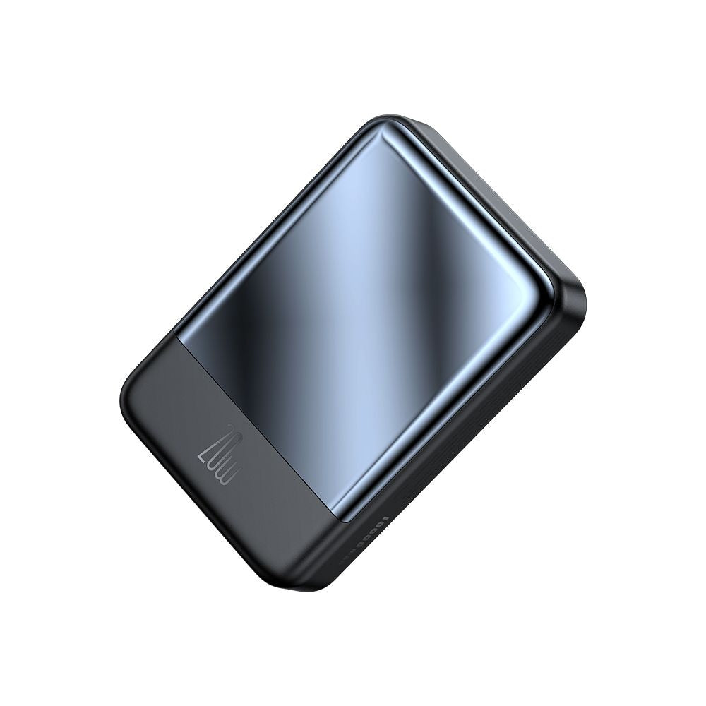 McDodo MC-4261 Ambilight Wireless External Battery, 10000mAh, 20W, PD + FQI, 1 x QI - 1 x USB-C, Black