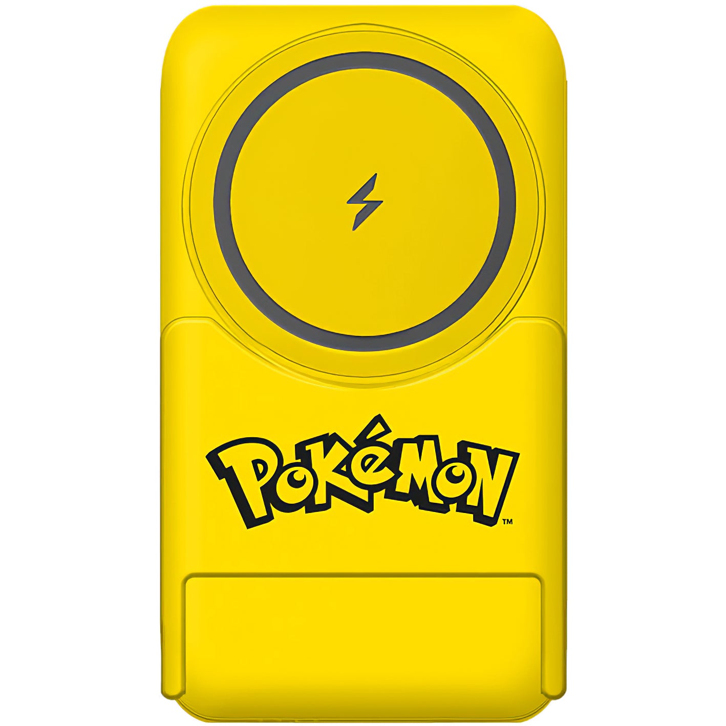 OTL Pokemon Pikatchu vezeték nélküli külső akkumulátor, 5000mAh, 20W, PD + FQI, 1 x QI - 1 x USB-C, sárga PK1191