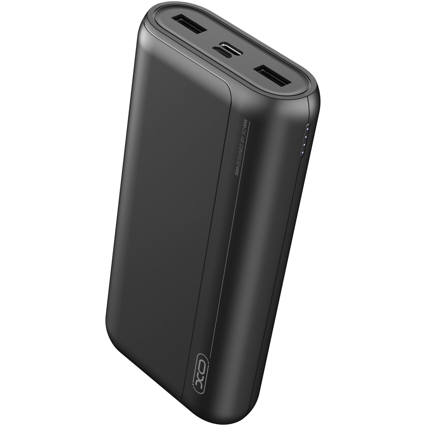 Külső akkumulátor XO Design PR127, 20000mAh, 22.5W, QC + PD, 1 x USB-C - 2 x USB-A, Fekete
