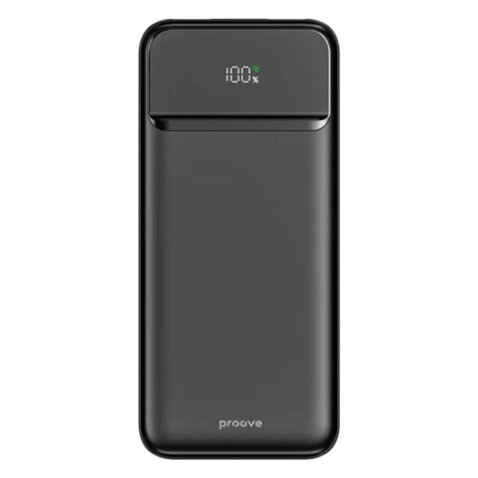 Proove Illuminator 2 külső akkumulátor, 10000mAh, 22.5W, QC + PD, 2 x USB-A - 1 x USB-C, Fekete PBIP10212201