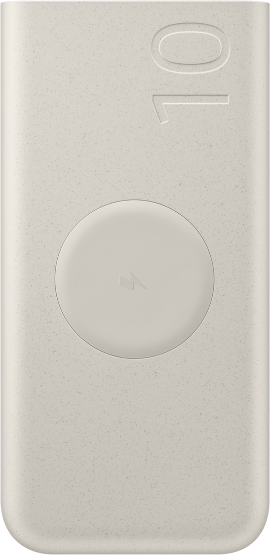 Samsung külső akkumulátor, 10000mAh, 25W, PD + FQI, 1 x QI - 2 x USB-C, bézs EB-U2510XUEGEU