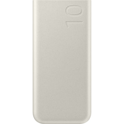 Samsung külső akkumulátor, 10000mAh, 25W, PD, 2 x USB-C, Bézs, Újracsomagolt EB-P3400XUEGEU