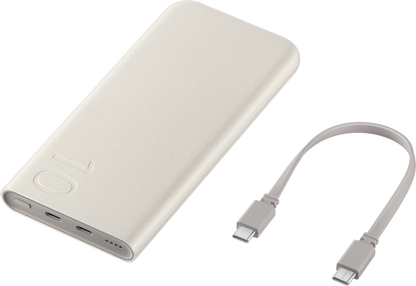 Samsung External Battery, 10000mAh, Beige EB-P3401XUEGWW